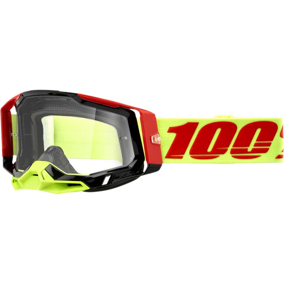 Goggles Moto Cross Enduro 100% RACECRAFT 2 WIZ Clear Lens