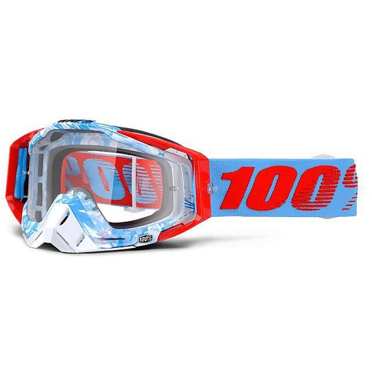 Goggles Moto Cross Enduro 100% RaceCraft Bobora Lens Chiara