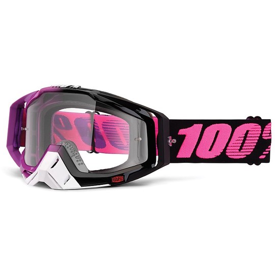Goggles Moto Cross Enduro 100% RaceCraft Haribo Red Mirror Lens More Lens Chiara