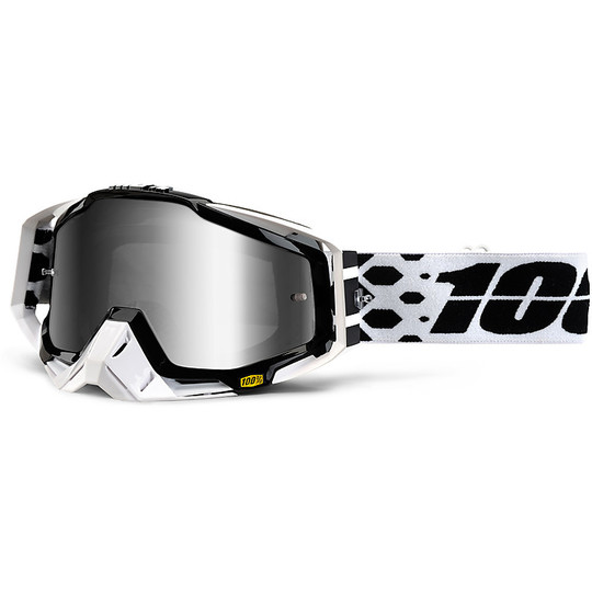 Goggles Moto Cross Enduro 100% RaceCraft Legacy Lens Silver Mirror Lens More Chiara