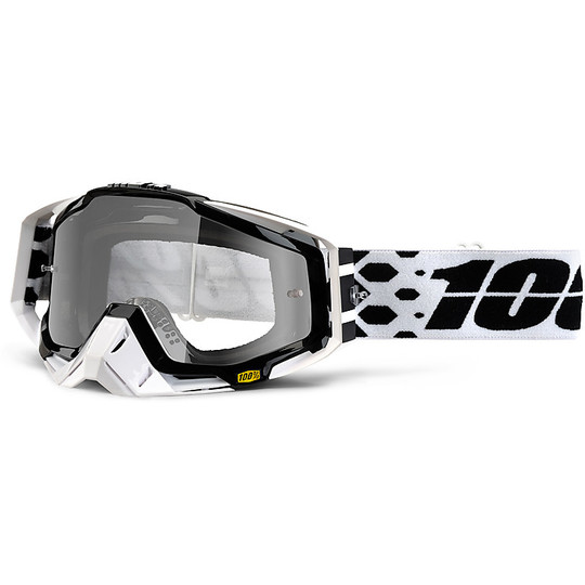 Goggles Moto Cross Enduro 100% Racecraft Legacy-Objektiv Silber-Spiegel-Objektiv Mehr Chiara