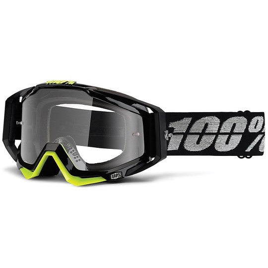 Goggles Moto Cross Enduro 100% RaceCraft Stealth Lens Silver Mirror Lens More Chiara