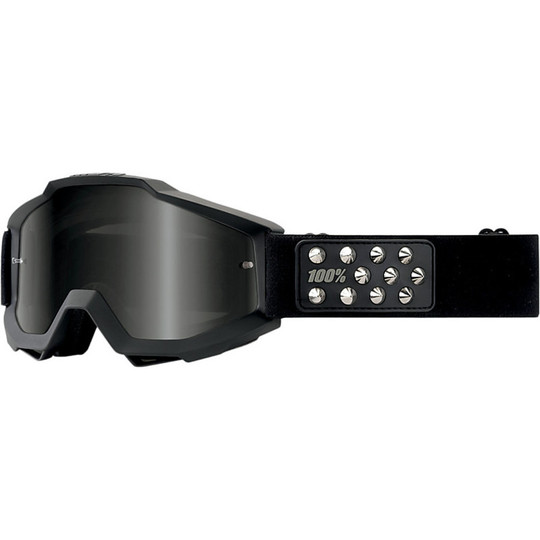 Goggles Moto Cross Enduro 100% Rollerball Silver Mirror Lens Clear Lens More