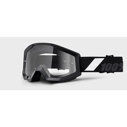 Goggles Moto Cross Enduro 100% Strata Goliath Transparent Lens