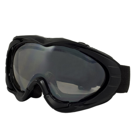 Goggles Moto Cross Enduro Baruffaldi Sarat Schwarz mit Doppel-Objektiv und optische Acetate Antifog