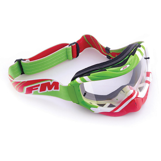 Goggles Moto Cross Enduro FM Racing Track Flag italy