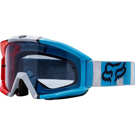 Goggles Moto Cross Enduro Fox Haupt Falcon Grau Rot