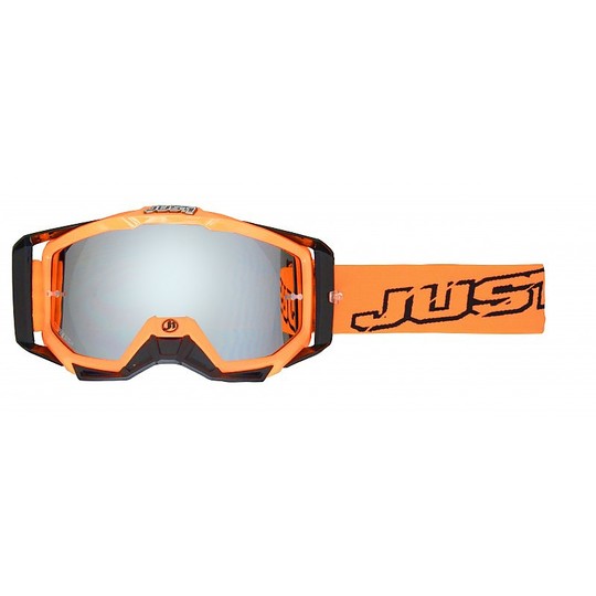 Goggles Moto Cross Enduro Just 1 MX Black Iris Neon Orange