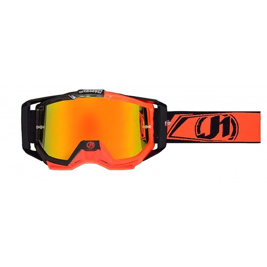 Goggles Moto Cross Enduro Just 1 MX Iris Carbon Fluo Red