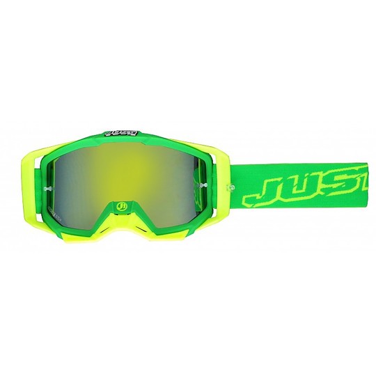 Goggles Moto Cross Enduro Just 1 MX Iris Neon Green Yellow