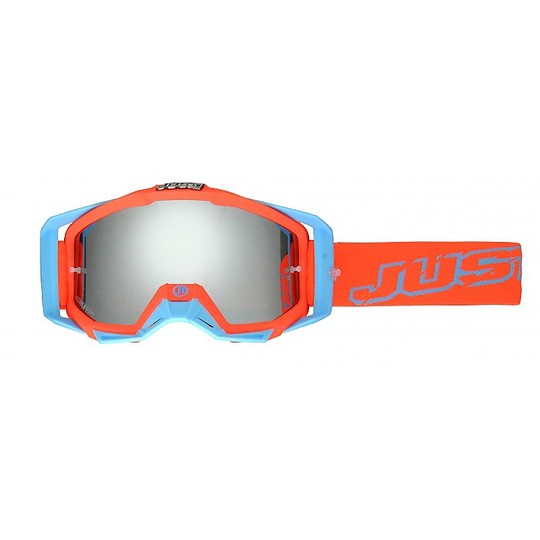 Goggles Moto Cross Enduro Just 1 MX Iris Neon Red Blue