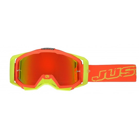 Goggles Moto Cross Enduro Just 1 MX Iris Neon Red Yellow