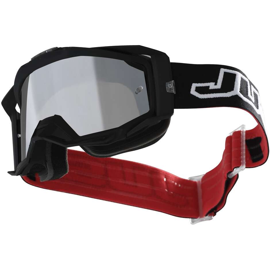 Goggles Moto Cross Enduro Just1 Iris 2.0 Solid Black Clear Lens