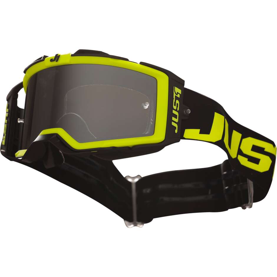 Goggles Moto Cross Enduro Just1 NERVE Absolute Black Yellow Fluo