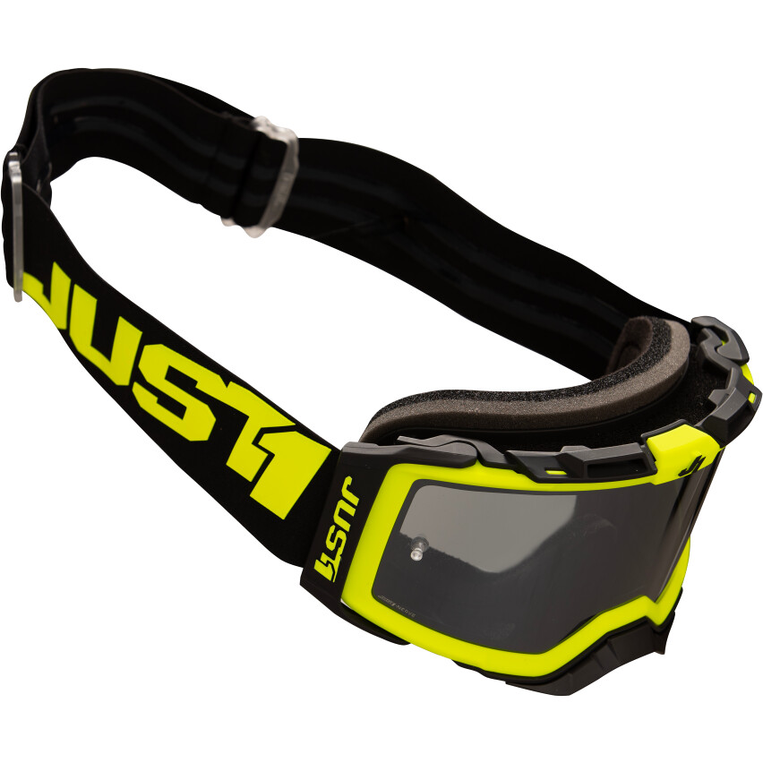 Goggles Moto Cross Enduro Just1 NERVE Absolute Black Yellow Fluo