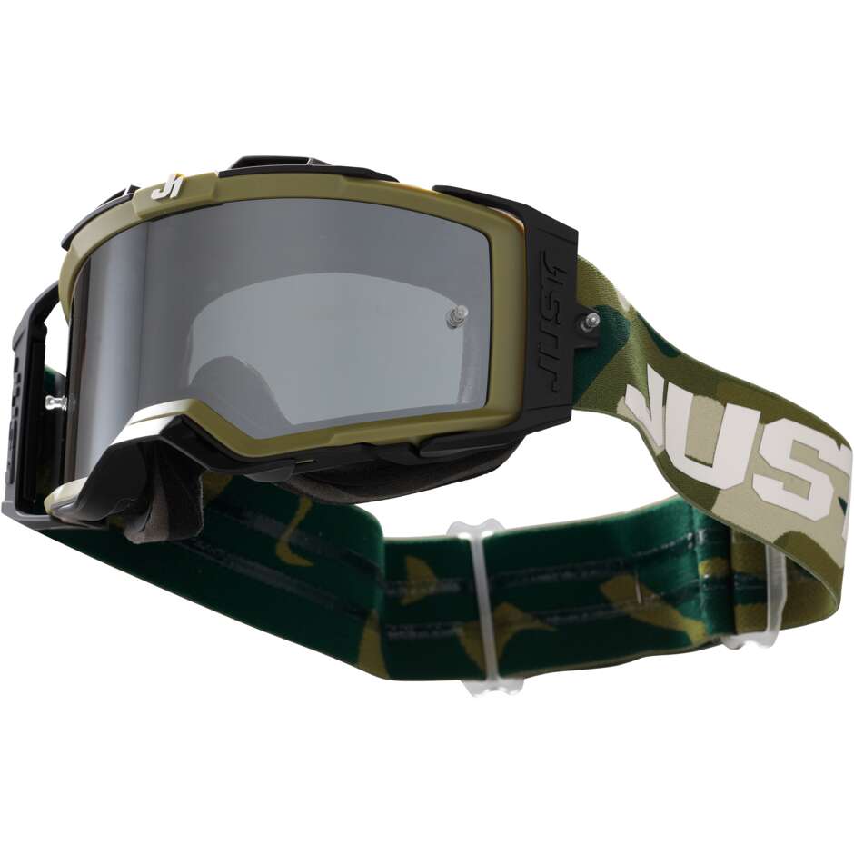 Goggles Moto Cross Enduro Just1 NERVE Absolute Camouflage Silver Mirror Lens