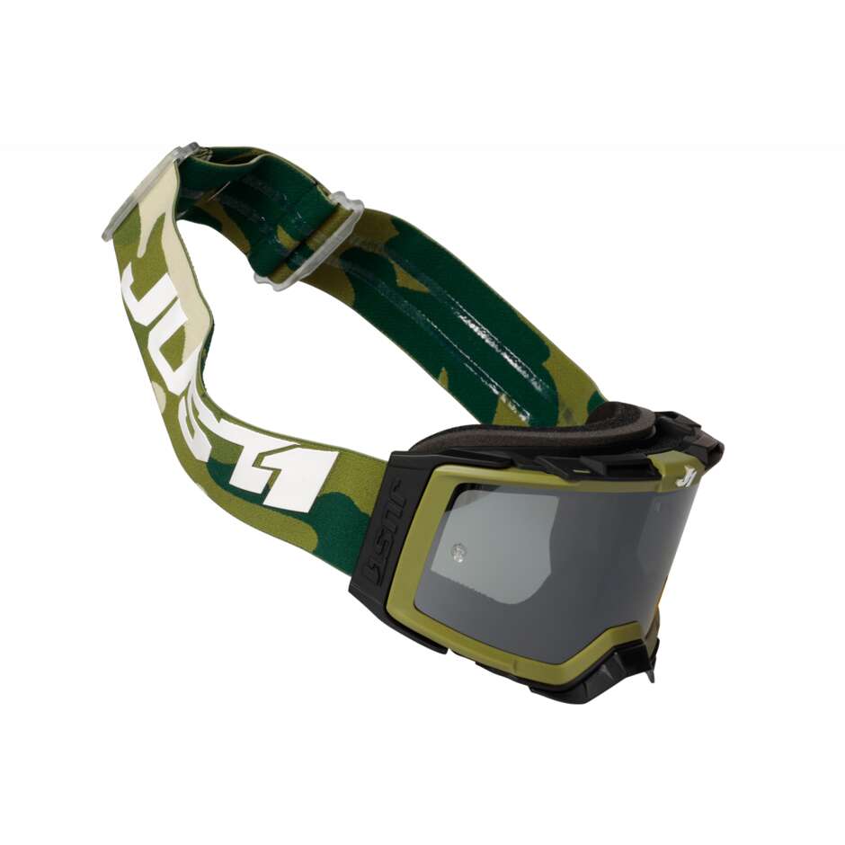 Goggles Moto Cross Enduro Just1 NERVE Absolute Camouflage Silver Mirror Lens