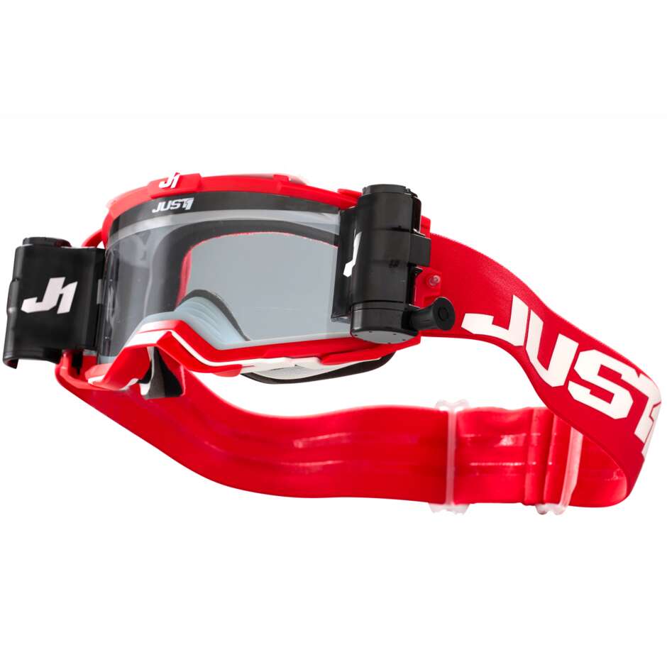 Goggles Moto Cross Enduro Just1 NERVE Plus Absolute Red White