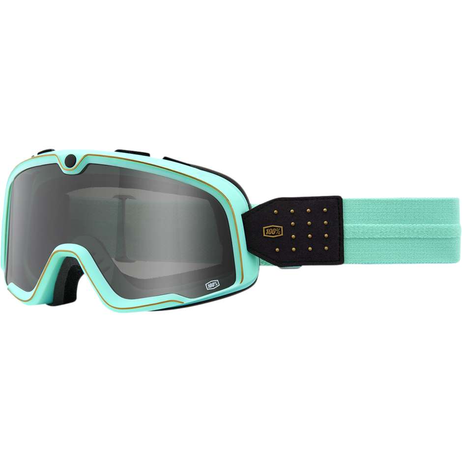 Goggles Moto Cross Enduro Mask 100% BARSTOW Cardif Smoke Lens