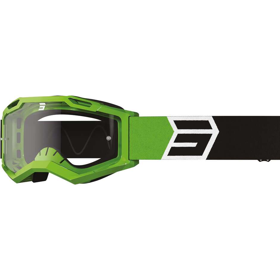 Goggles Moto Cross Enduro Shot ASSAULT 2.0 SOLAR Glossy Green