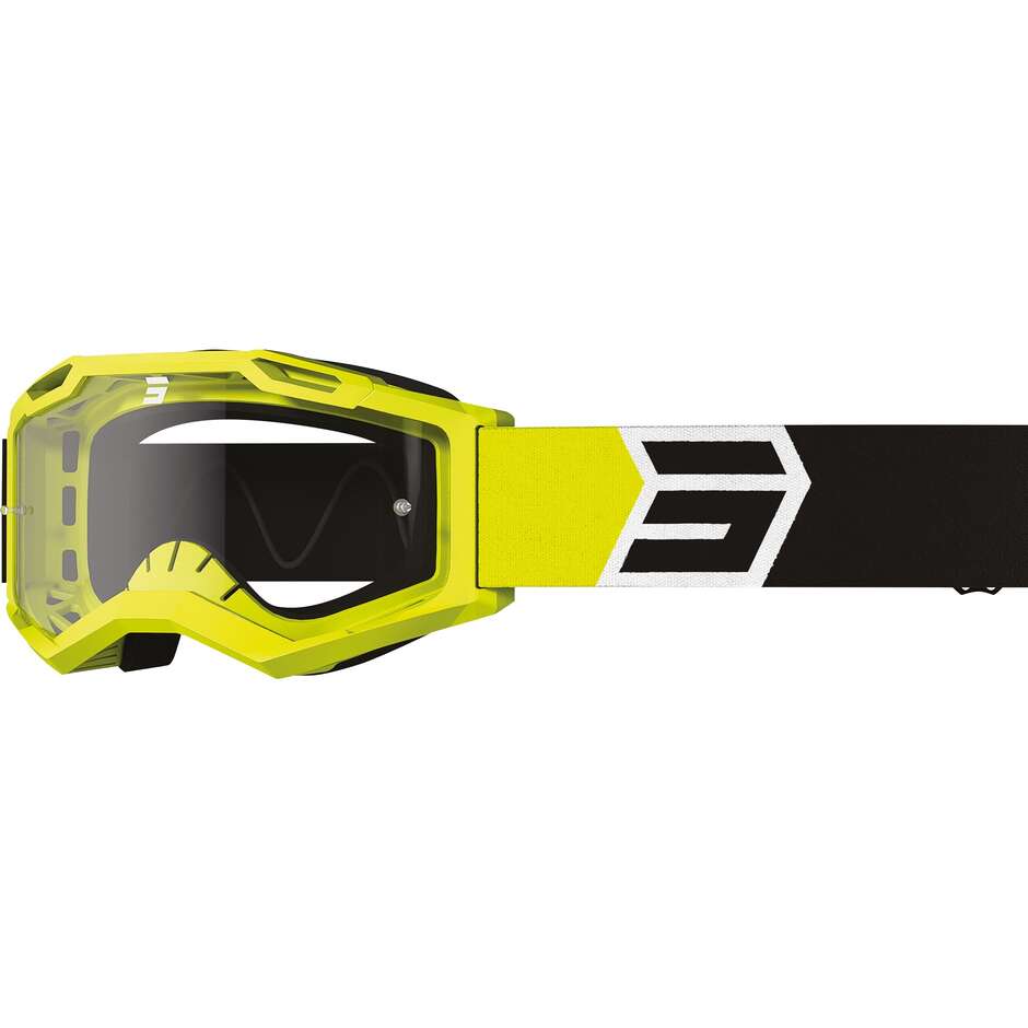 Goggles Moto Cross Enduro Shot ASSAULT 2.0 SOLAR Neon Yellow Matt