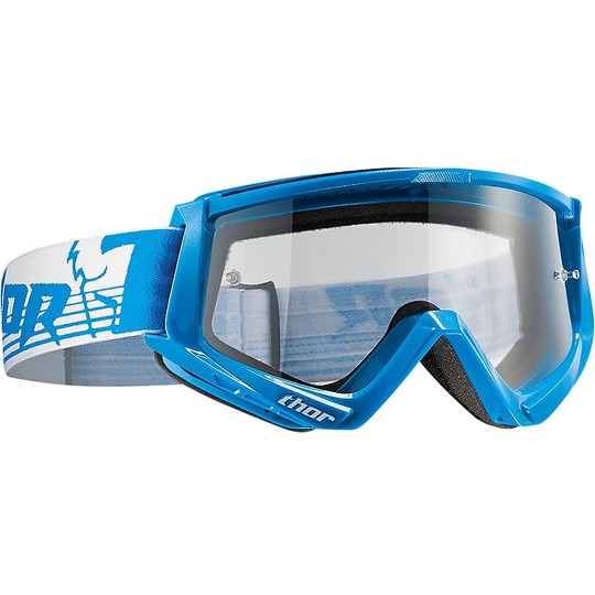 Goggles Moto Cross Enduro Thor Conquer 2016 Weiß Blau