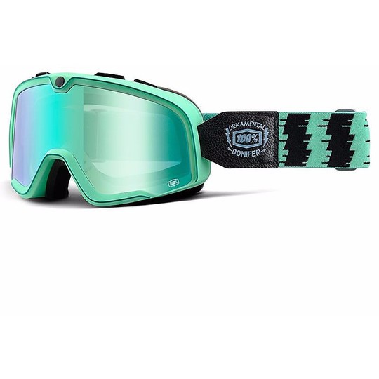 Goggles Moto Custom 100% BARSTOW Ornamental Conifer Green Mirror Lens