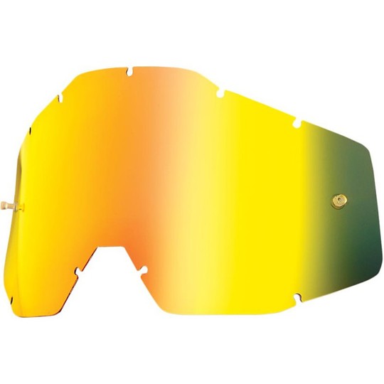 Gold Mirror Objektiv Sonnenbrillen 100% Vorlage für Racecraft Accuri und Strata