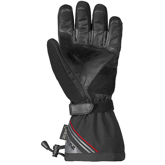 Gore Tex Touring Ixs Arctic Black Leather and Fabric Gloves