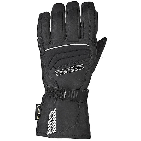Gore Tex Touring Ixs Sonar Black Leather and Fabric Gloves