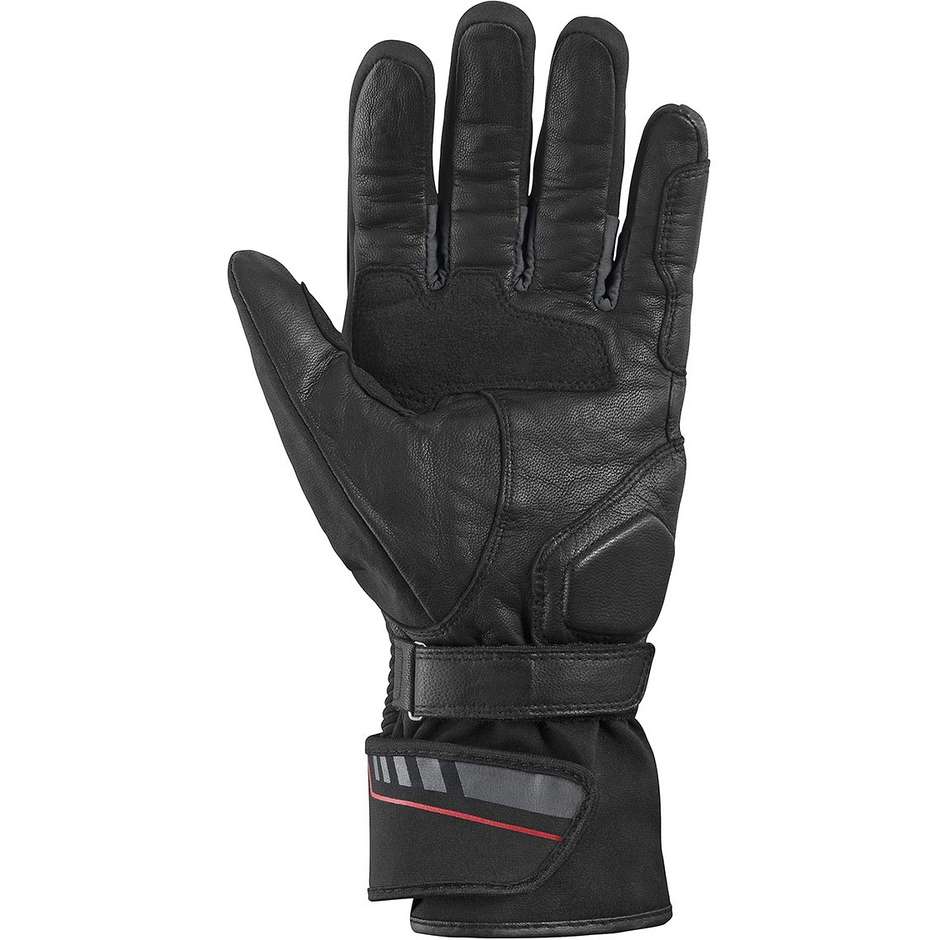 Gore Tex Touring Ixs Timor Black Leather and Fabric Gloves