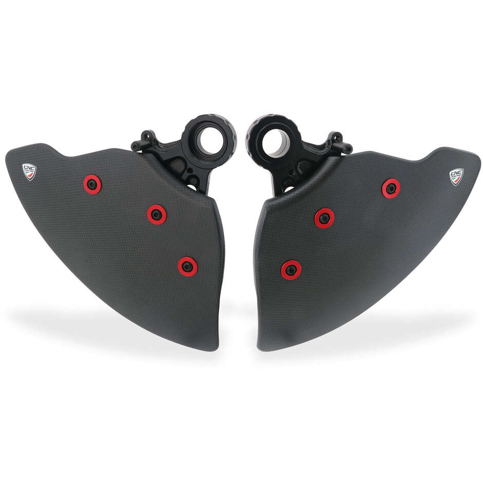 GP DUCTS EVO ZA750 - Système de refroidissement du système de freinage - Carbone brillant CNC Racing Black
