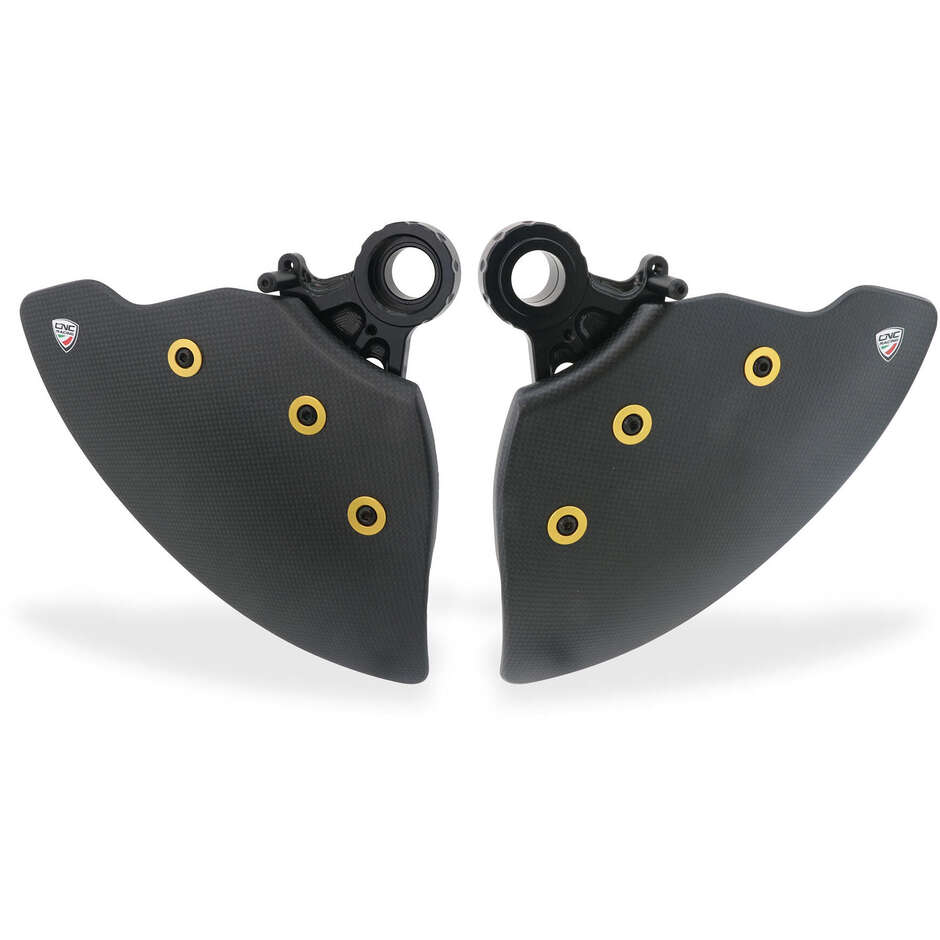 GP DUCTS EVO ZA750 - Système de refroidissement du système de freinage - Carbone mat CNC Racing Gold