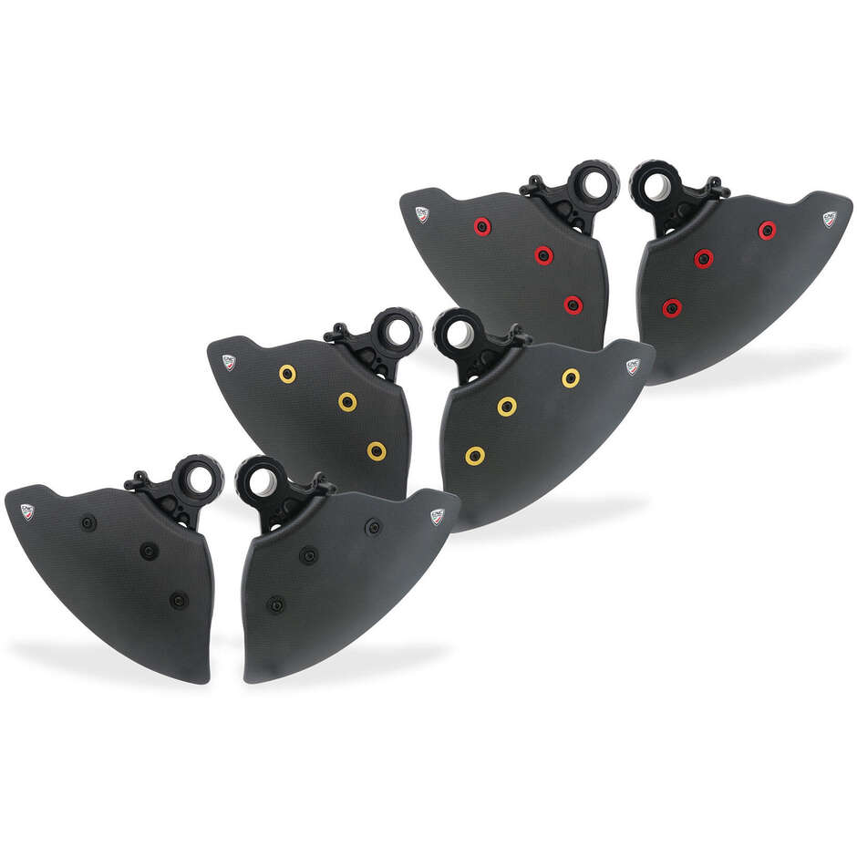 GP DUCTS EVO ZA750 - Système de refroidissement du système de freinage - Carbone mat CNC Racing Gold
