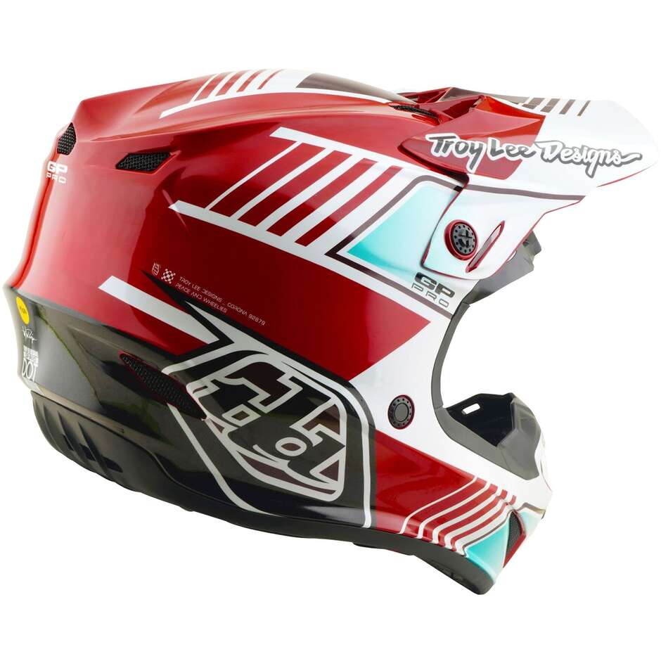 Gp Pro MIPS Helmet Troy Lee Design Segment Red