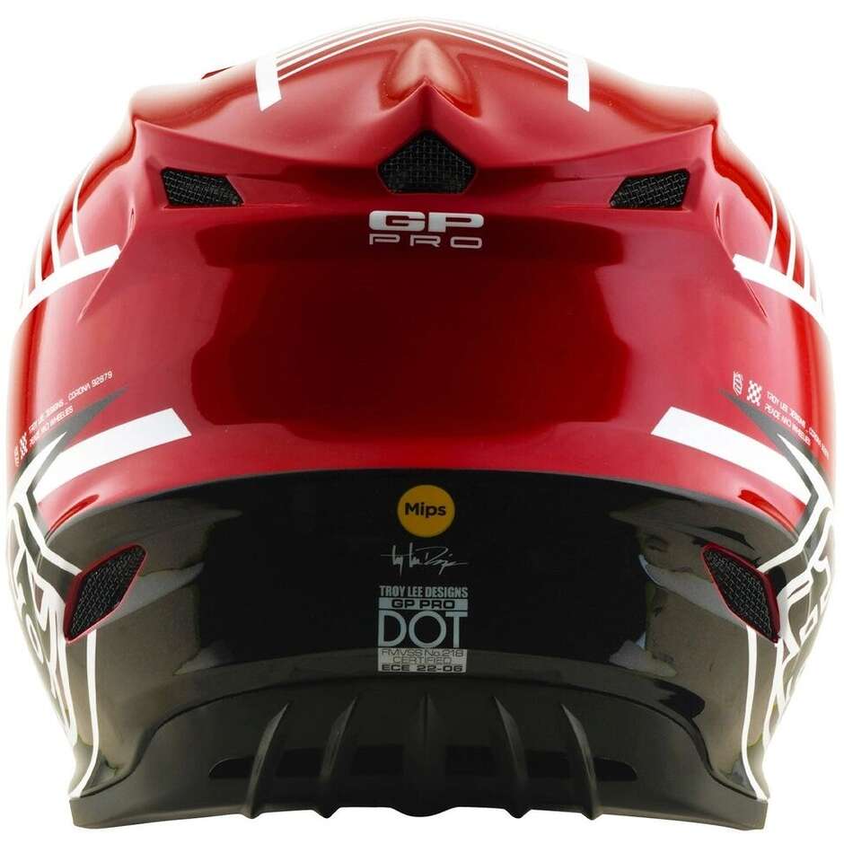 Gp Pro MIPS Helmet Troy Lee Design Segment Red