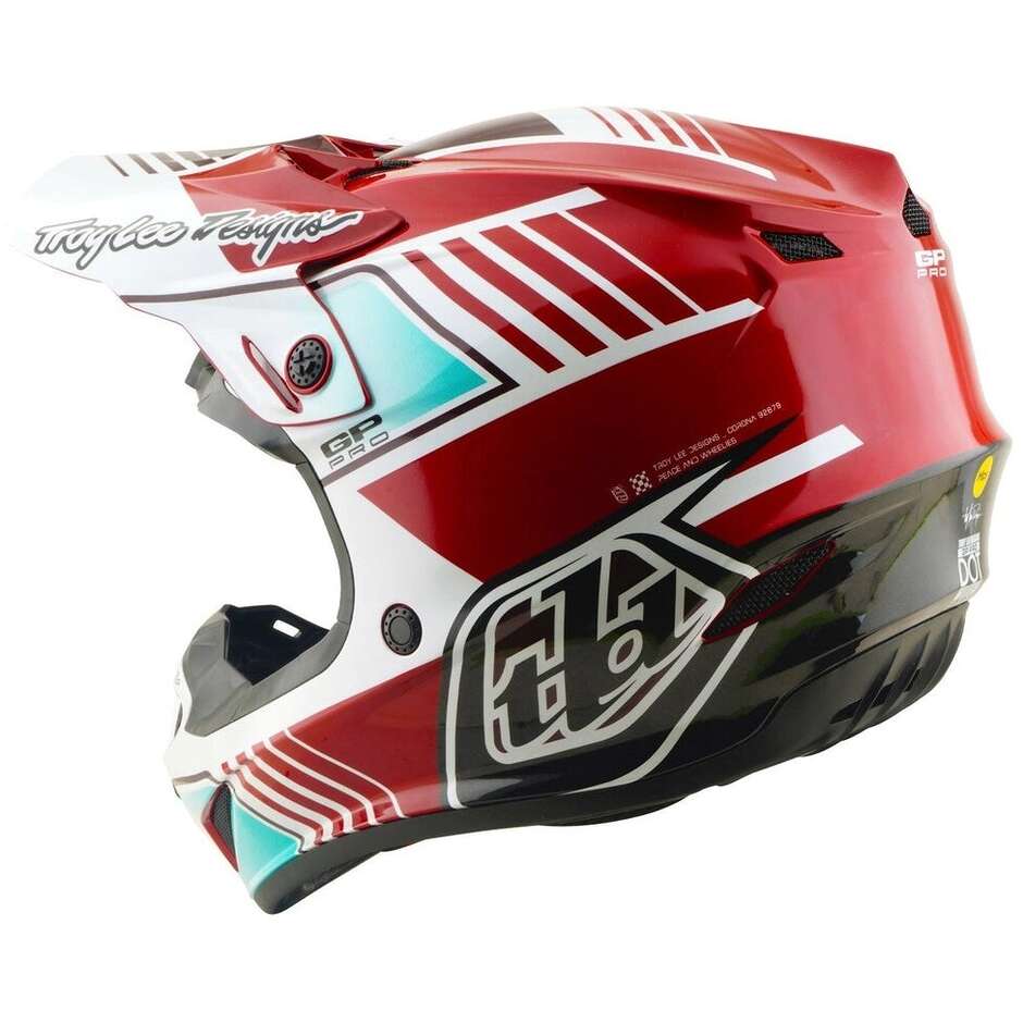 Gp Pro MIPS Helmet Troy Lee Design Segment Red