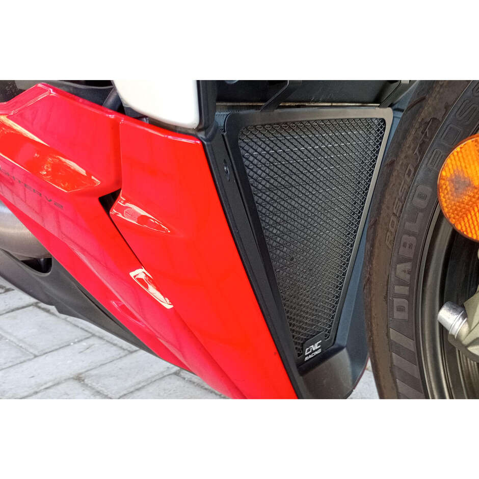 Griglia radiatore RA016 Ducati Streetfighter V2 CNC Racing Nero