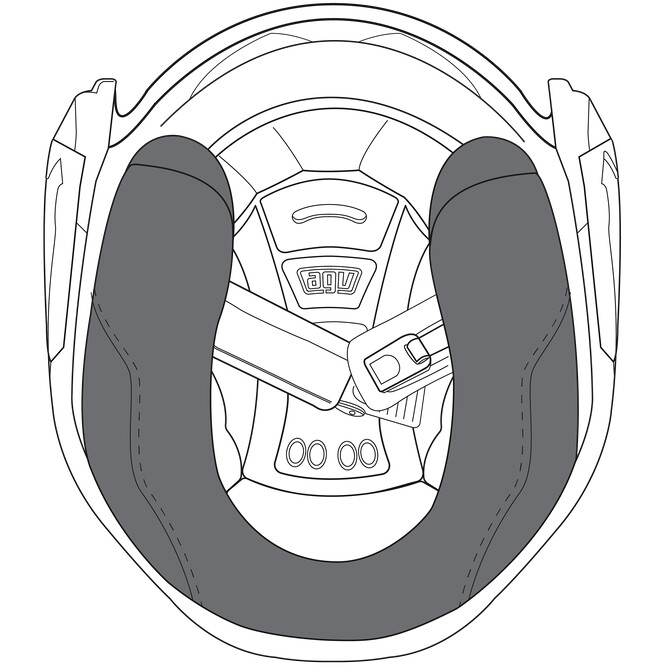 Parabrezza E Guanciali Sostitutivi Per Casco AGV K3SV E K5 - Colorato - Foto 5