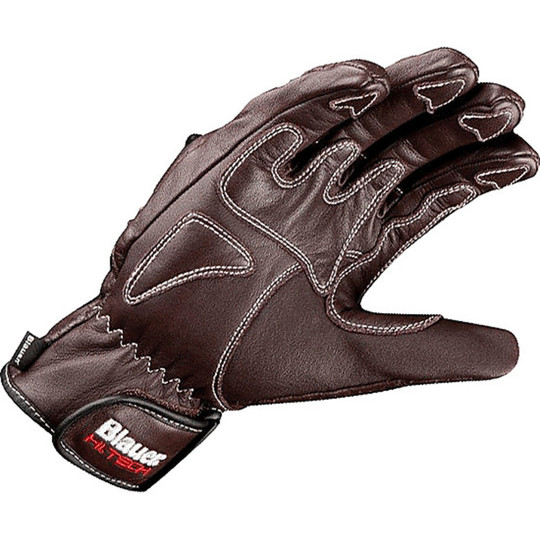 Guant Blauer Motorcycle Leather Brown With HIROSHI Protections