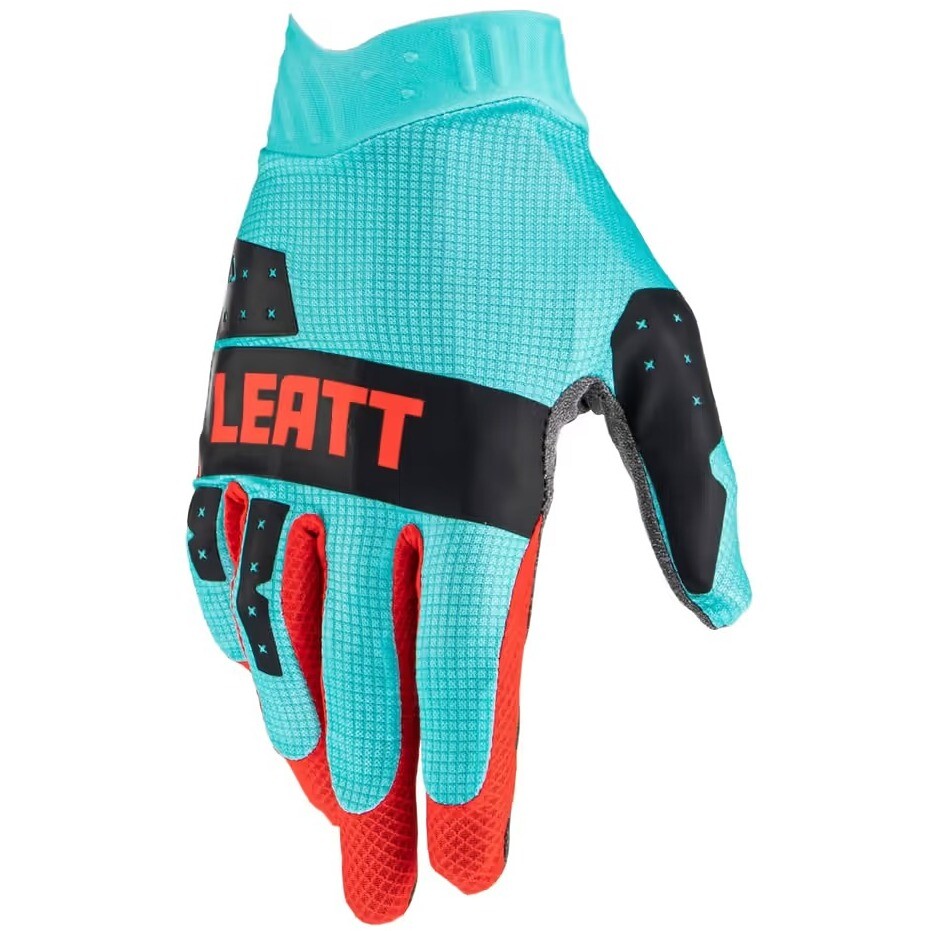 Guanti Bambino Moto Cross Enduro Leat 1.5 MINI Azzurro Nero