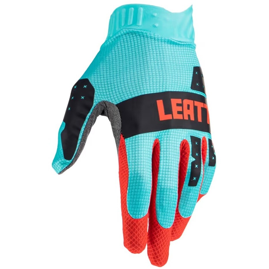 Guanti Bambino Moto Cross Enduro Leat 1.5 MINI Azzurro Nero