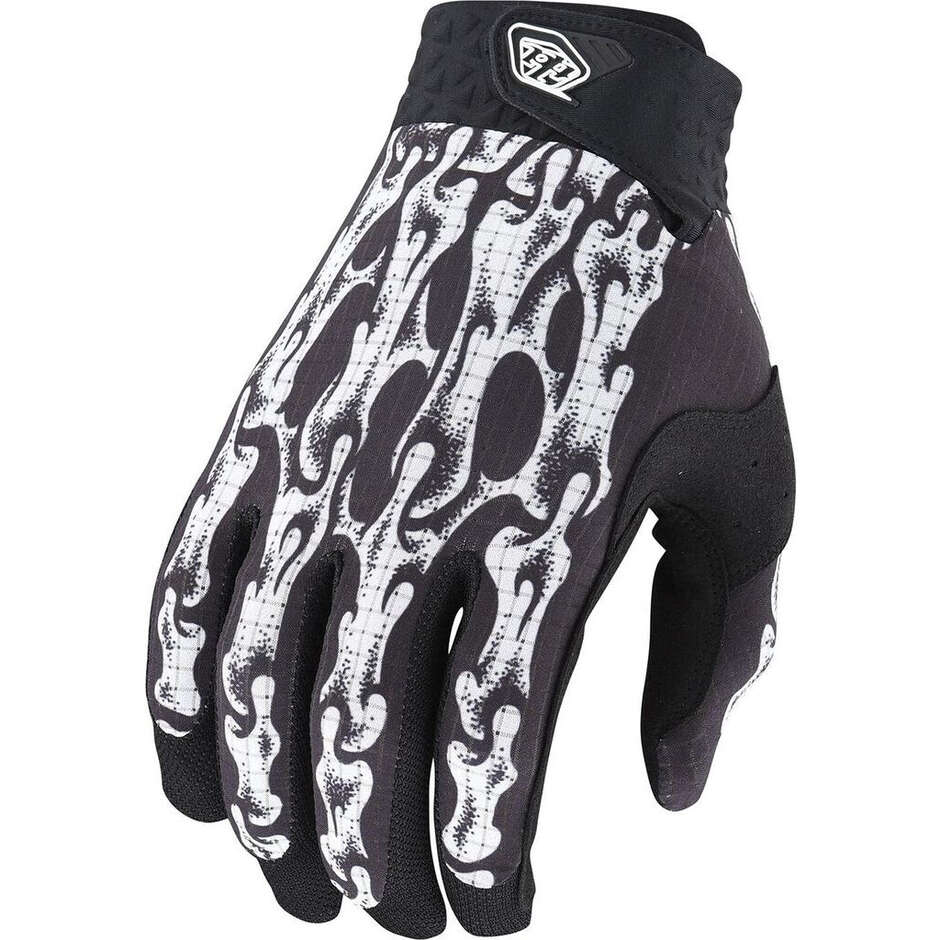 Guanti Bici Troy Lee Design AIR GLOVE SLIME HANDS Nero Bianco