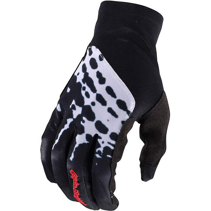 Guanti Bici Troy Lee Design FLOWLINE GLOVE BIG SPIN Nero Bia taglia M