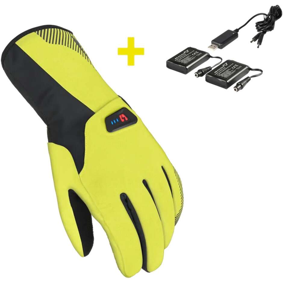Guanti bicicletta Macna SPARK KIT Nero fluo Giallo