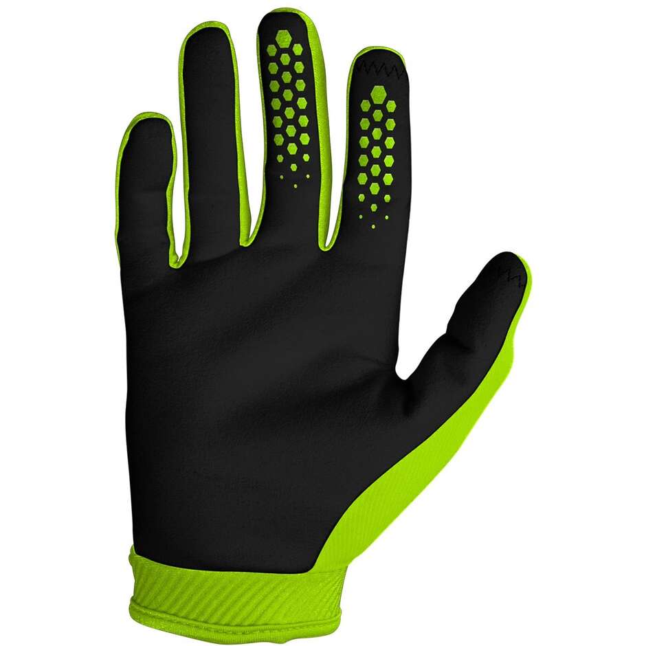 Guanti Invernali Moto Cross Enduro Seven Mx COLD WEATHER Giallo Fluo