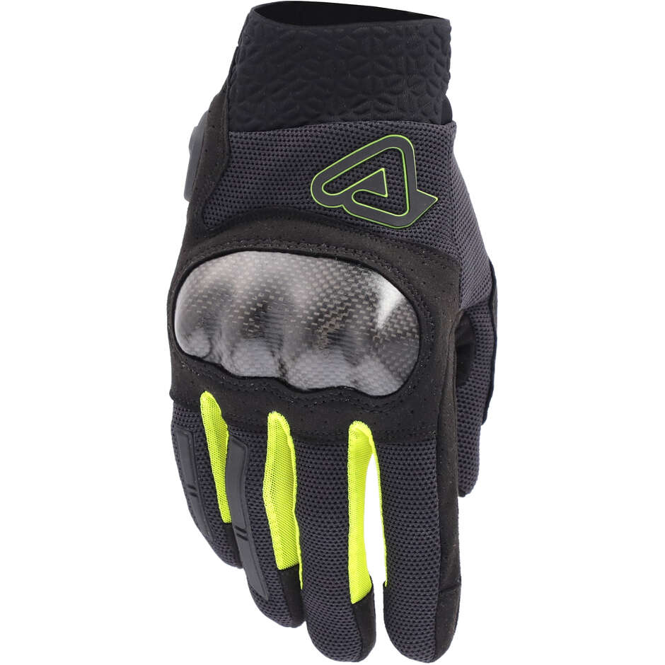 Guanti Moto Acerbis CE RAMSEY MY VENTED PRO Nero Giallo