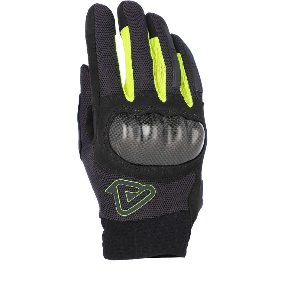 Guanti Moto Acerbis CE RAMSEY MY VENTED PRO Nero Giallo