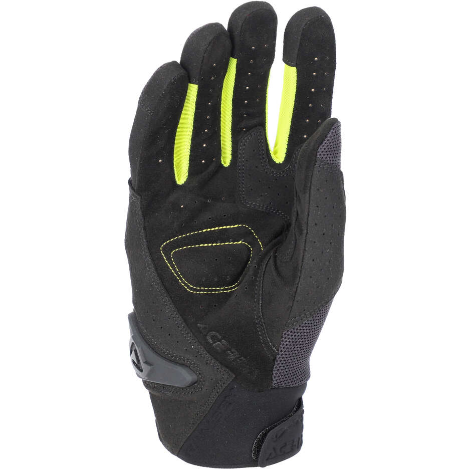 Guanti Moto Acerbis CE RAMSEY MY VENTED PRO Nero Giallo