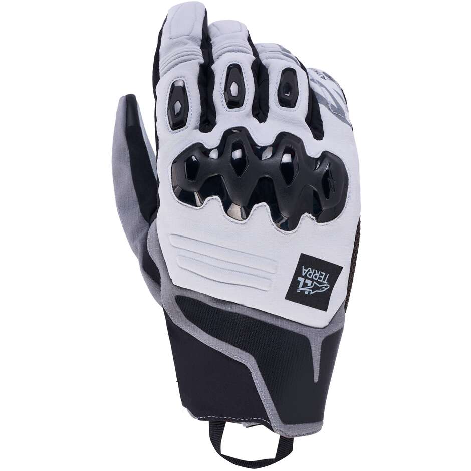 Guanti Moto Adventure Alpinestars HAROK PRO DRYSTAR GLOVES Grigio Ghiaccio Grigio Scuro